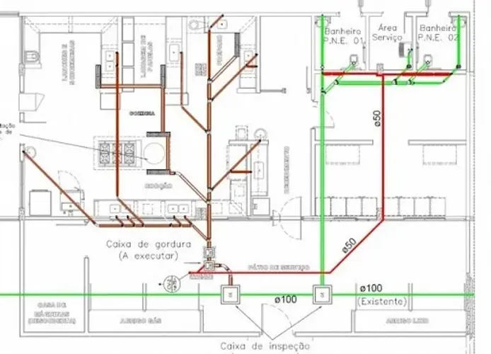 Projeto elétrico, hidrossanitário e estrutural 