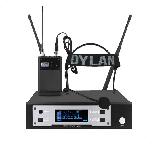 Microfone Headset Sem Fio Dylan D9003s ( Frequência Homologada Anatel 640-690MHz )