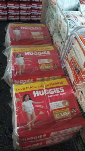 Fraldas Huggies Supreme Care XXXG - 128 Unidades