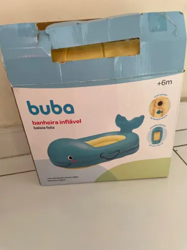 Banheira Inflável Buba Baleia Feliz