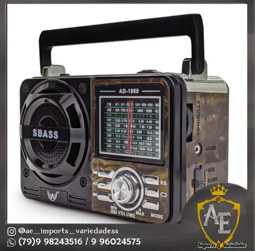 Rádio Am/Fm Bluetooth