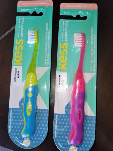 Kit Escova Dental Infantil Kess Compact Kids 