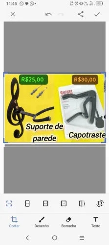 Suporte  de parede para violão 