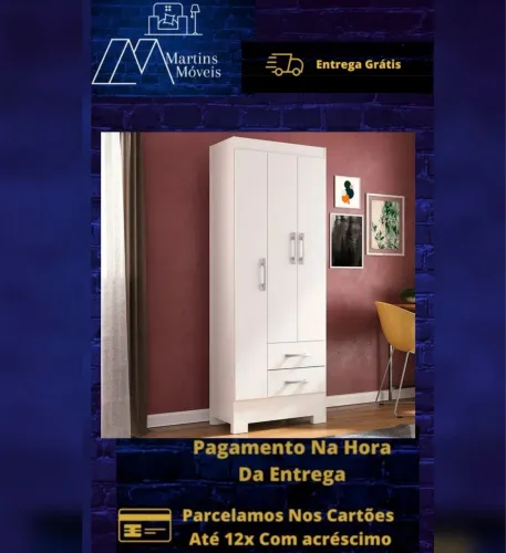 GRANDE PROMOÇÃO GUARDA ROUPA 03 PORTAS RODIAL  ENTREGA GRATIS ACEITA CARTÃO             