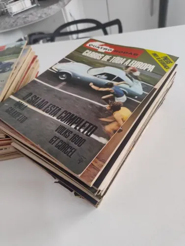 LOTE REVISTA QUATRO RODAS ANTIGAS SÓ VENDA NÃO TROCO POR NADA