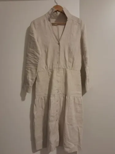 Vestido no tecido Linho - Tecido leve