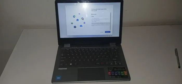 Notebook 2 em 1 Positivo Duo C4128B-3 Intel Celeron,<br>Windows 11 Home, 11,6" - Cinza