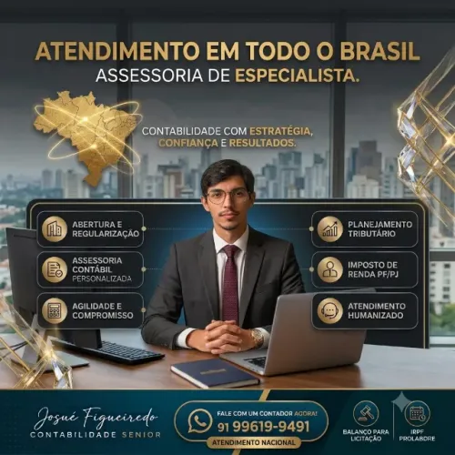 Contador Especialista em Abertura de Empresas, Regularização de CNPJ, MEI e Contabilidade