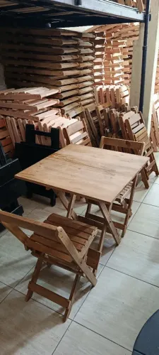 Mesa de madeira para restaurante, lanchonete