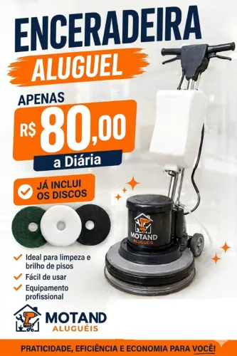Aluguel de Enceradeira Industrial - Limpeza Pesada Profissional