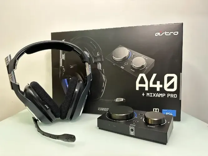 Headset Astro A40 TR + Mixamp Pro - compatível com PC/PS4/PS5