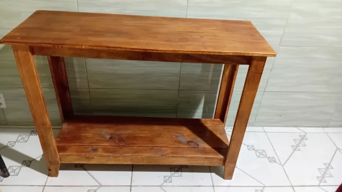 Mesa de madeira pura para TV de 43 a 50 polegada