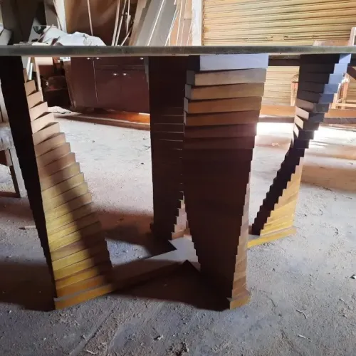 Pé de Mesa De Madeira Imbuia