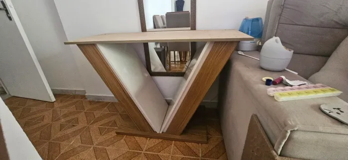 Pé de mesa de jantar em mdf 114/45 para mesa de 6 lugares
