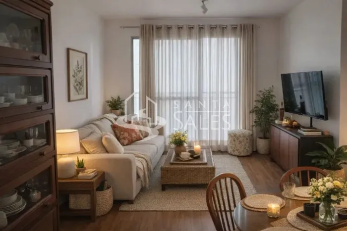 Apartamento para locação no Cambuci, São Paulo-SP: 3 quartos, 1 suíte, 2 salas, 1 banheiro