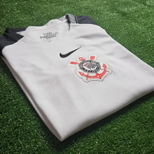 Camisa do Corinthians I Branco e Preto 2025/26