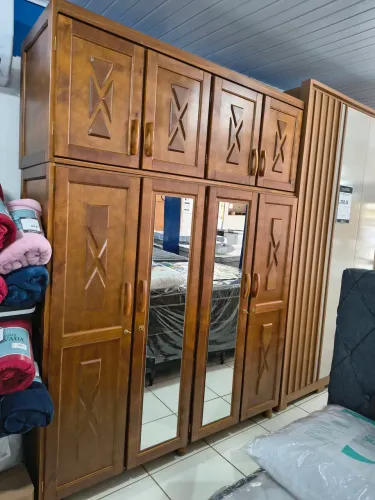 Guarda roupa casal e solteiro de madeira 3, 4 e 5 portas