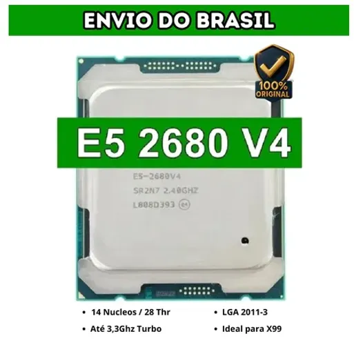 Processador Intel Xeon E5-2680v4 14 Core 3.3ghz 2011-3