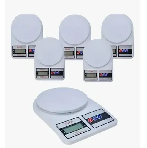 Balança Digital 10kg de Cozinha Dieta Kit 6 unid