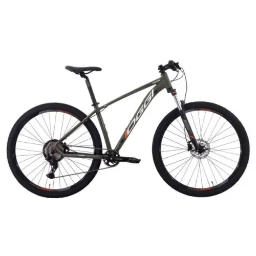 Bicicleta Oggi Hacker HDS Essa 8v 2025 Verd/Brc/Larj A29 (17/M)