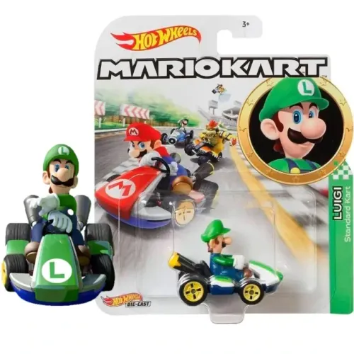Hot Wheels Mario Kart Luigi Standard Kart