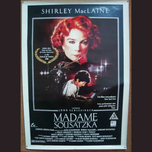 Cartaz original de cinema do filme Madame Sousatzka, com Shirley MacLaine