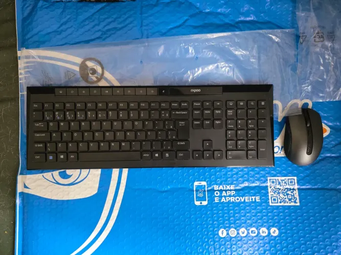 Kit Teclado e Mouse Bluetooth Rapoo 8210M