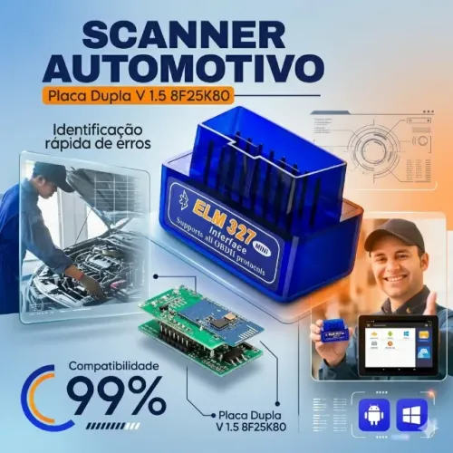 Scanner Automotivo ( Fácil Instalaçao + App de Celular )