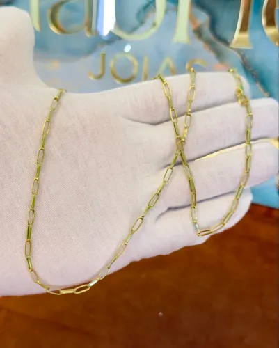 Cordão de ouro Cartier com 4.7g oco ( LOJA FÍSICA )