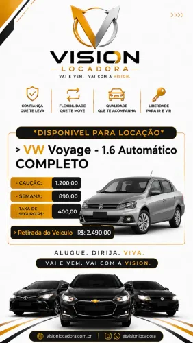 Aluga-se Voyage Automático  Particular e/ou Aplicativo