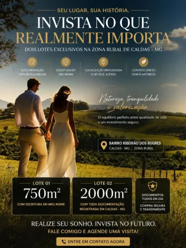 ? Invista no seu futuro em Caldas-MG