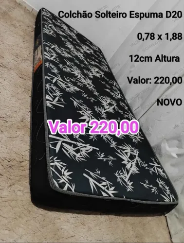 Colchão Solteiro Espuma NOVO ENTREGO