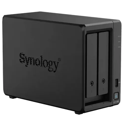 Servidor Nas Storage Synology DiskStation DS725+ AMD Ryzen R1600 de 2.6GHz / 2 Baias / USB