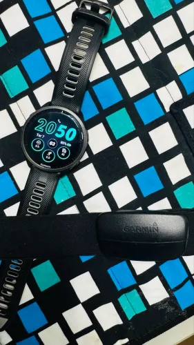 Garmin 965 com cinta cardíaca