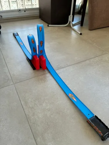 Pista carrinhos Duplo Looping - Braskit