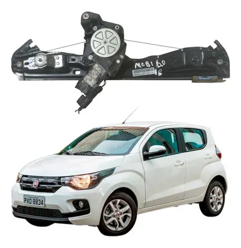 Máquina Vidro Porta Dianteira Direita Fiat Mobi 2018 A 2022