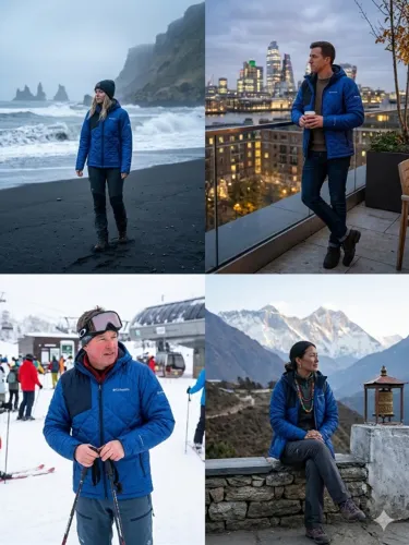 Jaqueta Columbia puffer com omni-heat e whaterproof (a prova d´água) tamanho médio.
