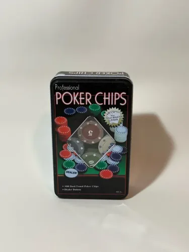 Kit Poker 100 Fichas Chips E Dealer Profissional Elite Texas