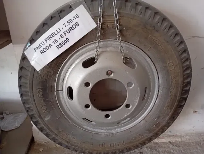 PNEU PIRELLI 7.50-16 RODA 16 - 6 FUROS - R$ 500,00