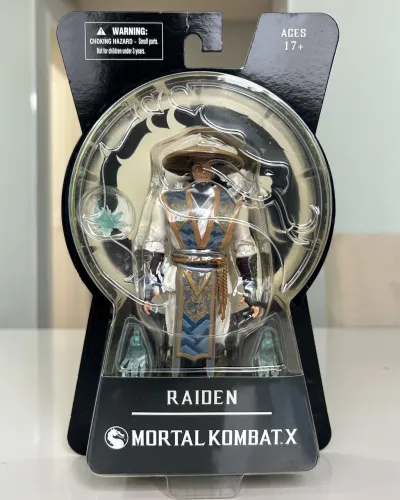 Action Figure Raiden Mortal Kombat X Original Mezco Toyz Boneco