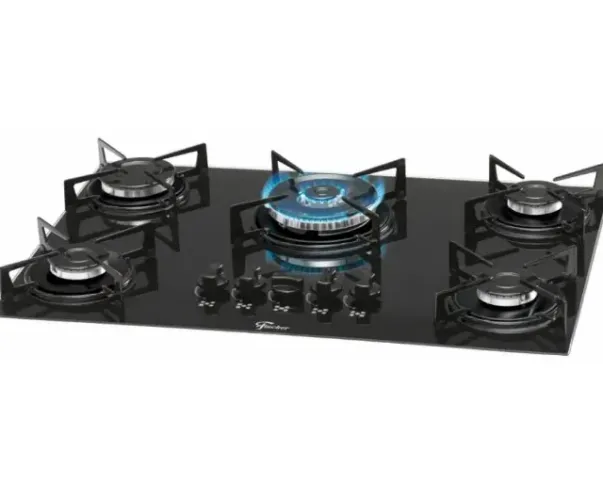 Fogão Cooktop 5 Bocas Tripla Chama Fischer - Bivolt