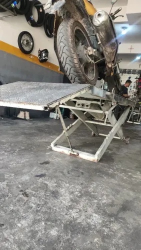Elevador pneumático rampa pra motos
