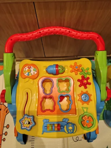 Andador Infantil Musical 4 Em 1 Mesa Didática Educativa Colorido