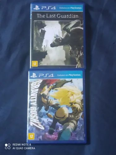 Gravity Rush 2 e The Last Guardian PS4 (Usados)