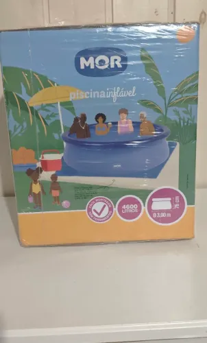 Piscina Inflável Azul em PVC 4.600 Litros MOR (NOVA LACRADA)