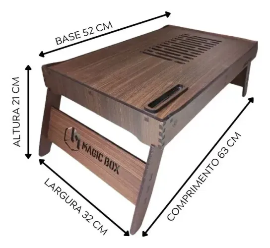 MESINHA SUPORTE  DE NOTEBOOK/ESTUDOS MAGIC BOX