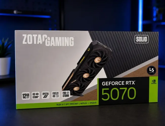 Placa de Vídeo RTX 5070 Solid Zotac 12GB LACRADA