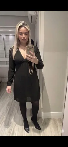 Vestido de festa C&A em Crepe - Detalhe nas Costas (Novo!) - TAMANHO 44