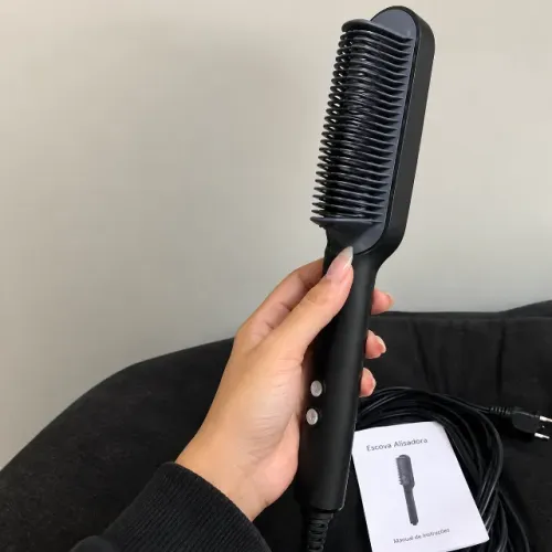 Escova Alisadora Elétrica Bivolt Nova