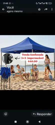 Tenda Sonfonada 3+3 Sonfonada Impermeável